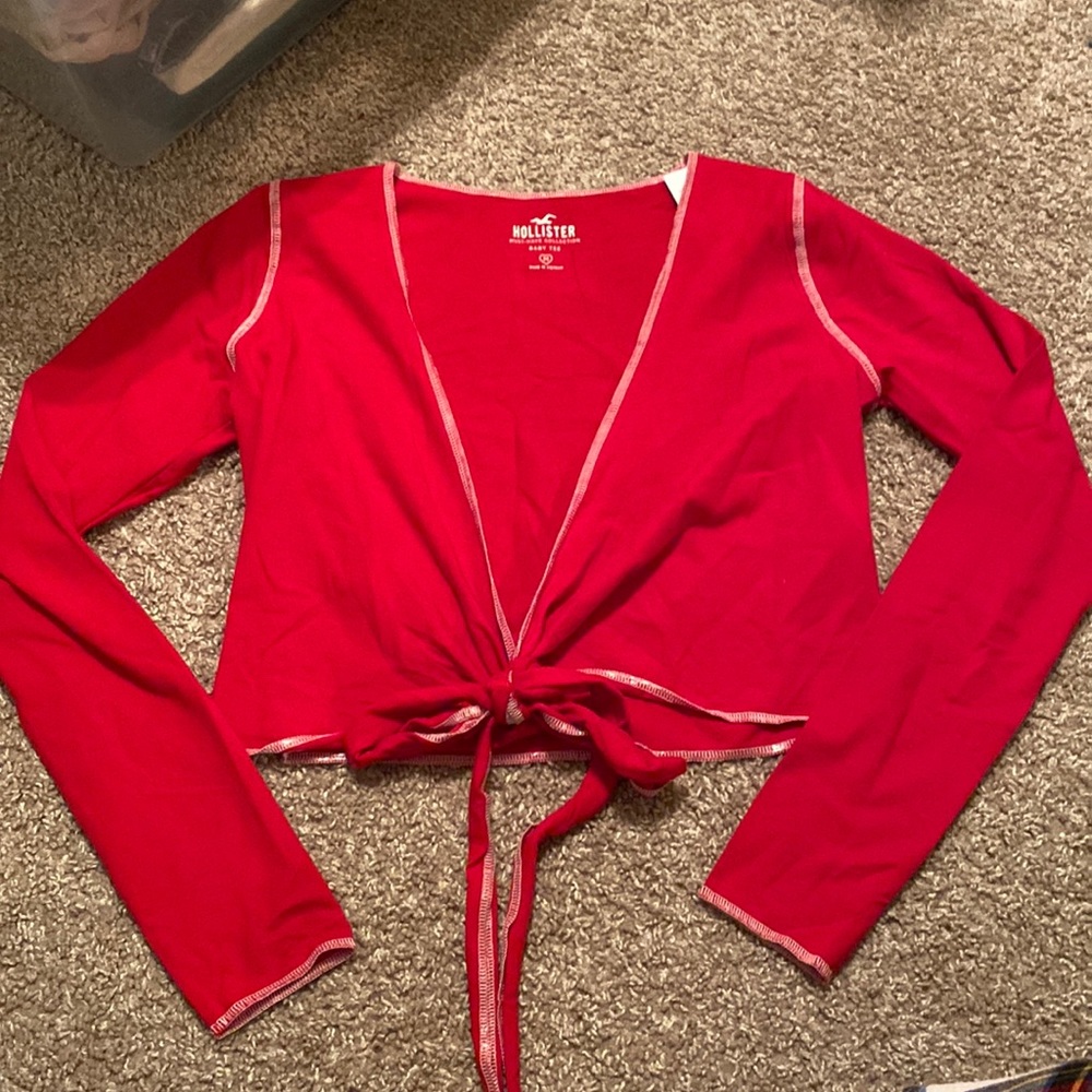 Hollister baby tee long sleeve top